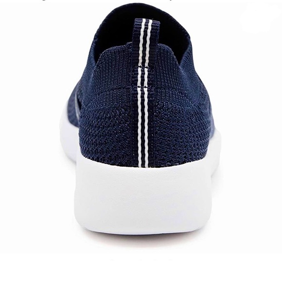 Nwt Nautica Women Slip-On Sneaker Jogger Comfort Running Knit Shoes Navy - Picture 3 of 5